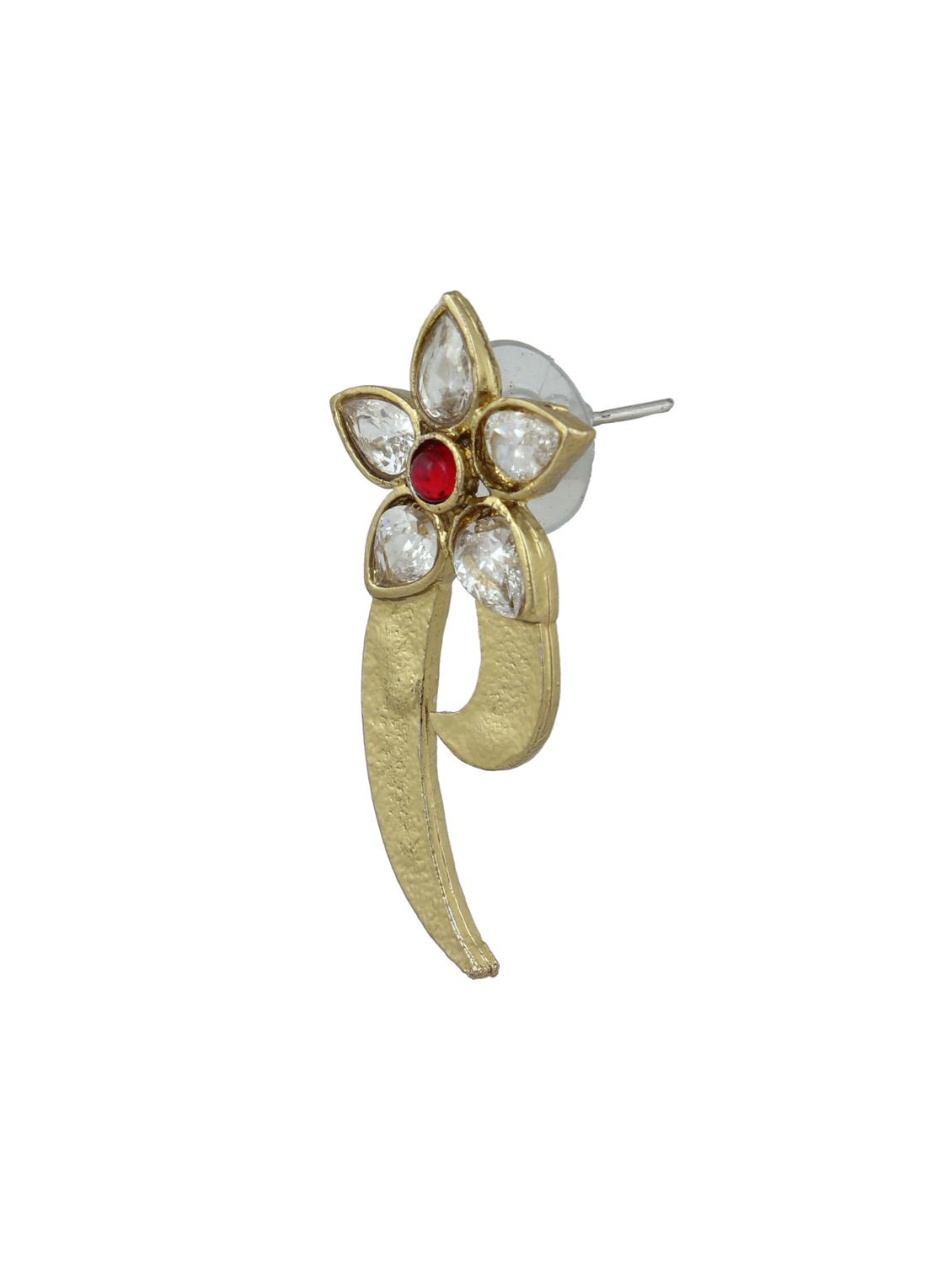 red metal studs earring - 17621448 - Zoom Image - 2