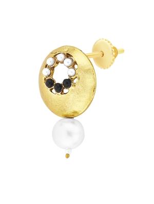 black metal drop earring - 17621461 - Standard Image - 2