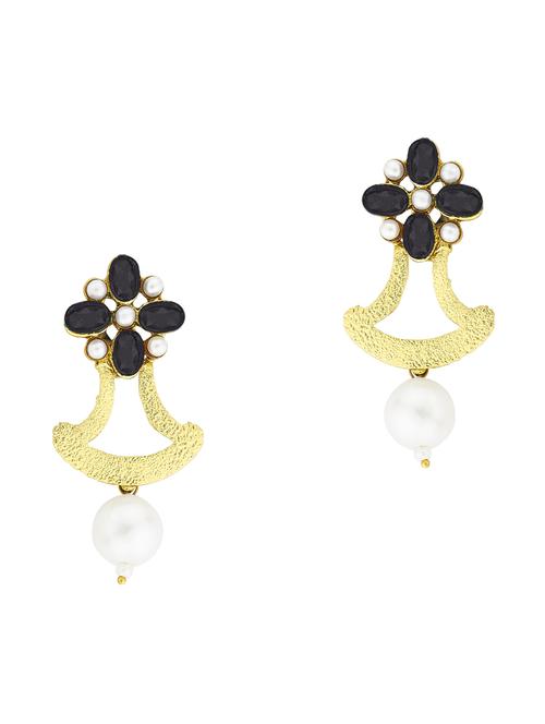 black metal drop earring - 17621488 - Standard Image - 1