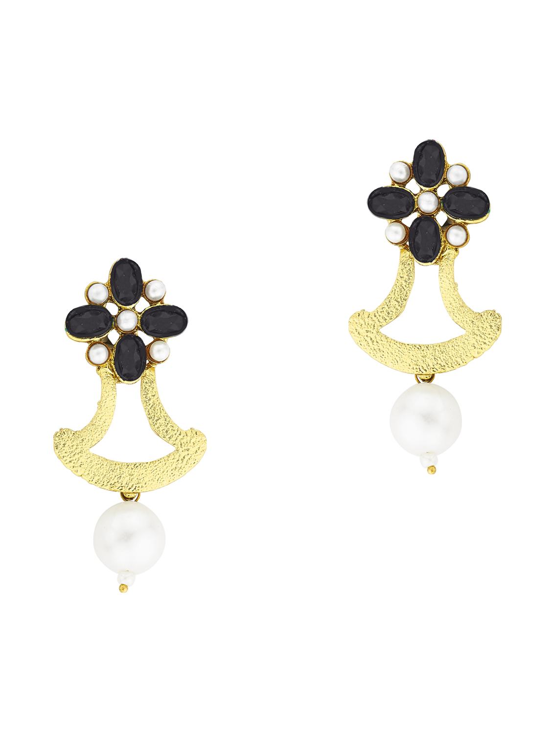 black metal drop earring - 17621488 - Zoom Image - 1