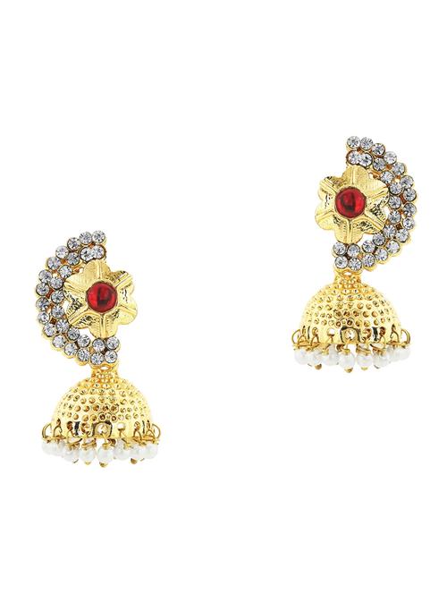 red metal drop earring - 17621664 - Standard Image - 1