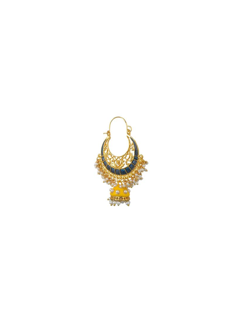 multi colored metal chandballi earring - 17622060 - Zoom Image - 2