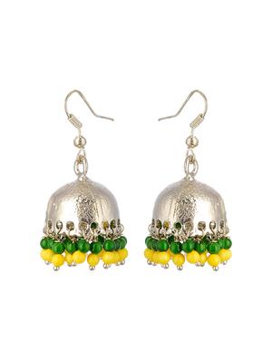 multi colored metal jhumka earring - 17622312 - Standard Image - 2