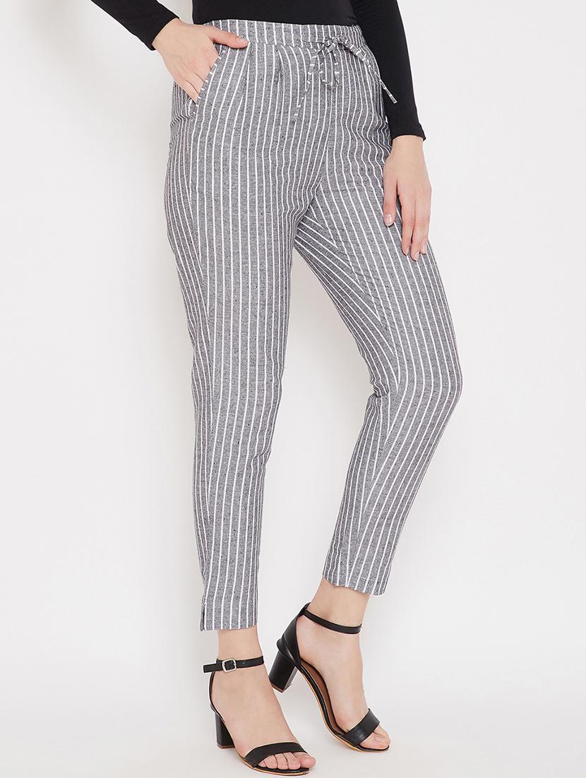 high rise flat front trouser - 17622425 - Zoom Image - 2