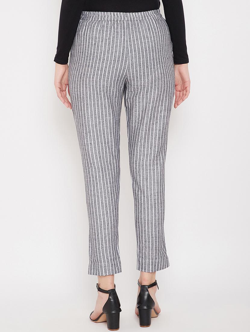 high rise flat front trouser - 17622425 - Zoom Image - 3