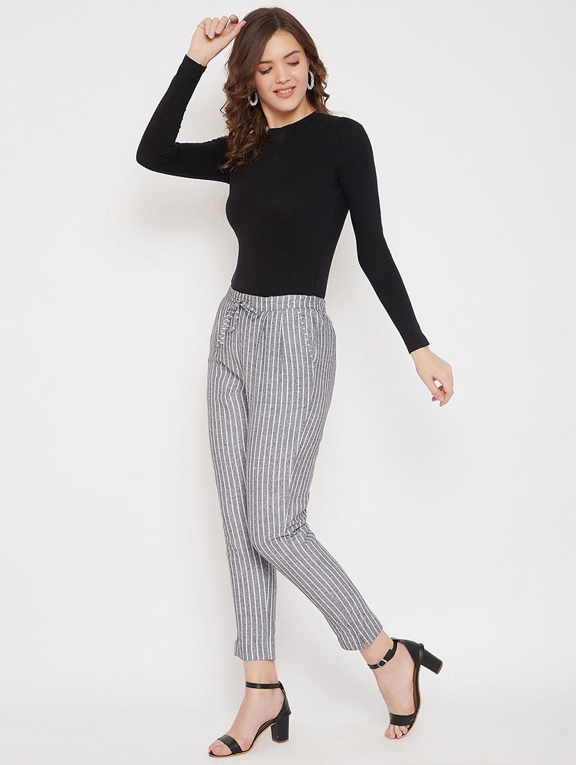 high rise flat front trouser - 17622425 - Zoom Image - 4