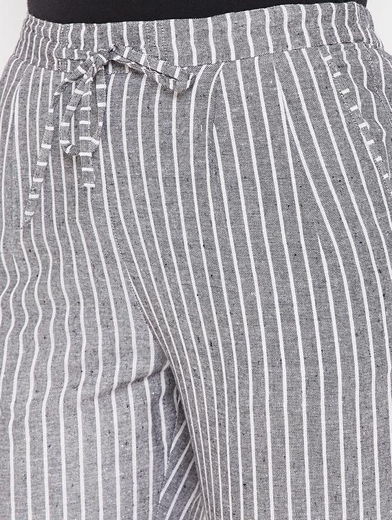 high rise flat front trouser - 17622425 - Zoom Image - 5