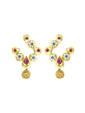 multi colored metal necklaces and earring - 17622464 - Standard Image - 2