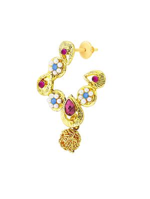 multi colored metal necklaces and earring - 17622464 - Standard Image - 3