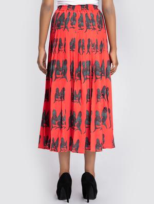 high rise pleated skirt - 17622665 - Standard Image - 3