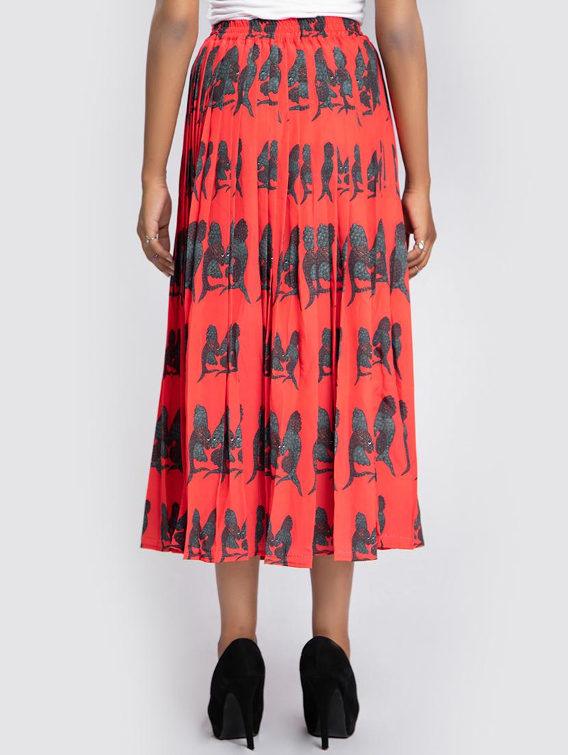 high rise pleated skirt - 17622665 - Zoom Image - 3