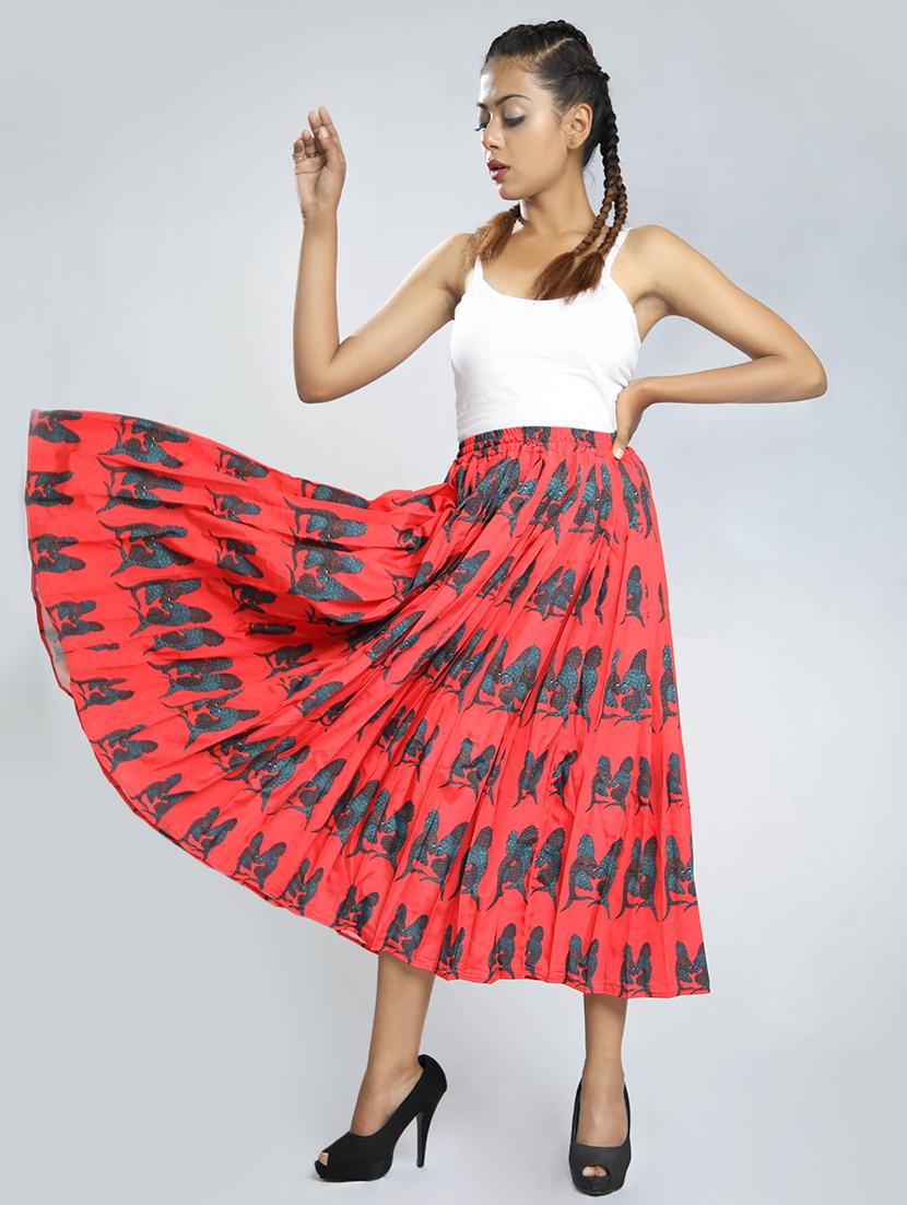 high rise pleated skirt - 17622665 - Zoom Image - 4