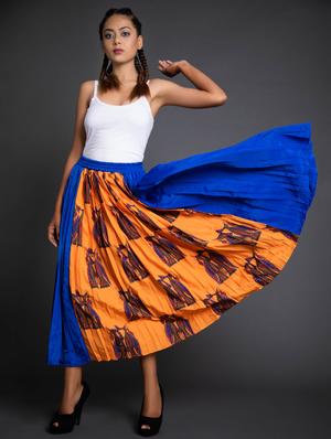 high rise pleated skirt - 17622666 - Standard Image - 3