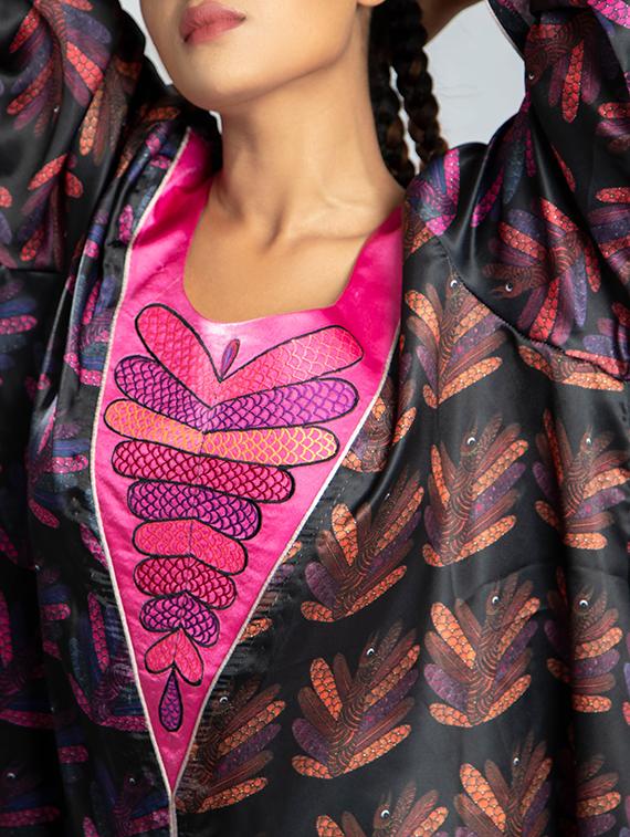 front slit printed tunic - 17622667 - Zoom Image - 4