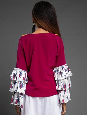 peter pan neck solid top - 17622677 - Standard Image - 2