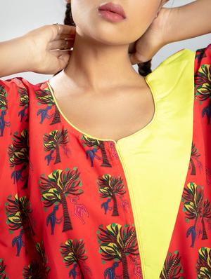 tie front printed top - 17622693 - Standard Image - 4