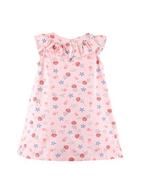 pink cotton frock - 17622826 - Standard Image - 2
