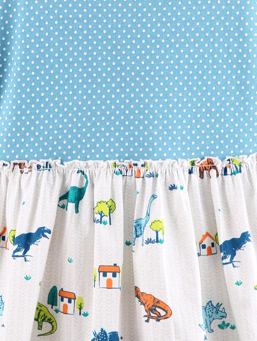 blue cotton frock - 17622831 - Zoom Image - 3
