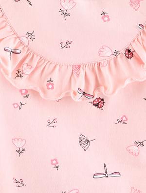 pink cotton ruffled top - 17622840 - Standard Image - 3