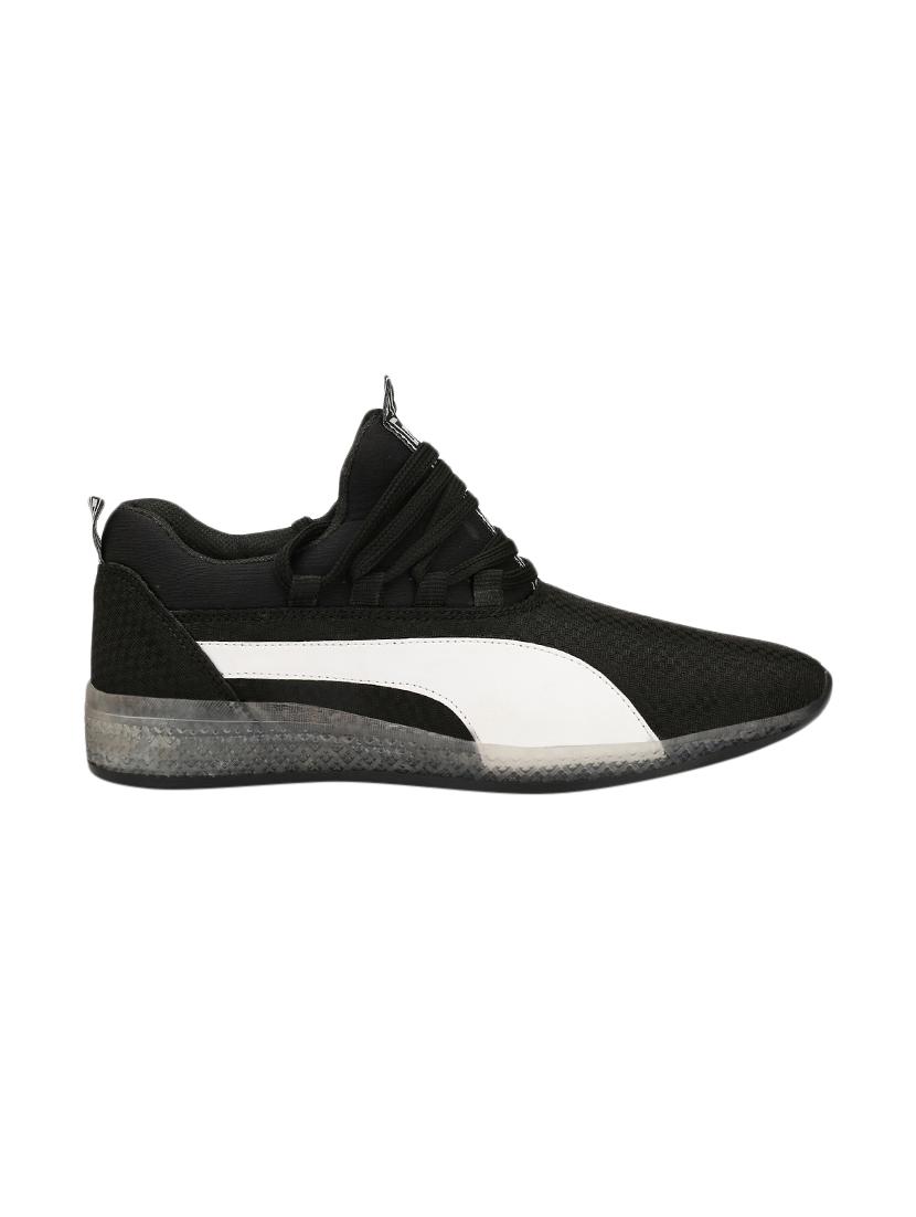 black canvas lace up sneakers - 17622911 - Zoom Image - 2