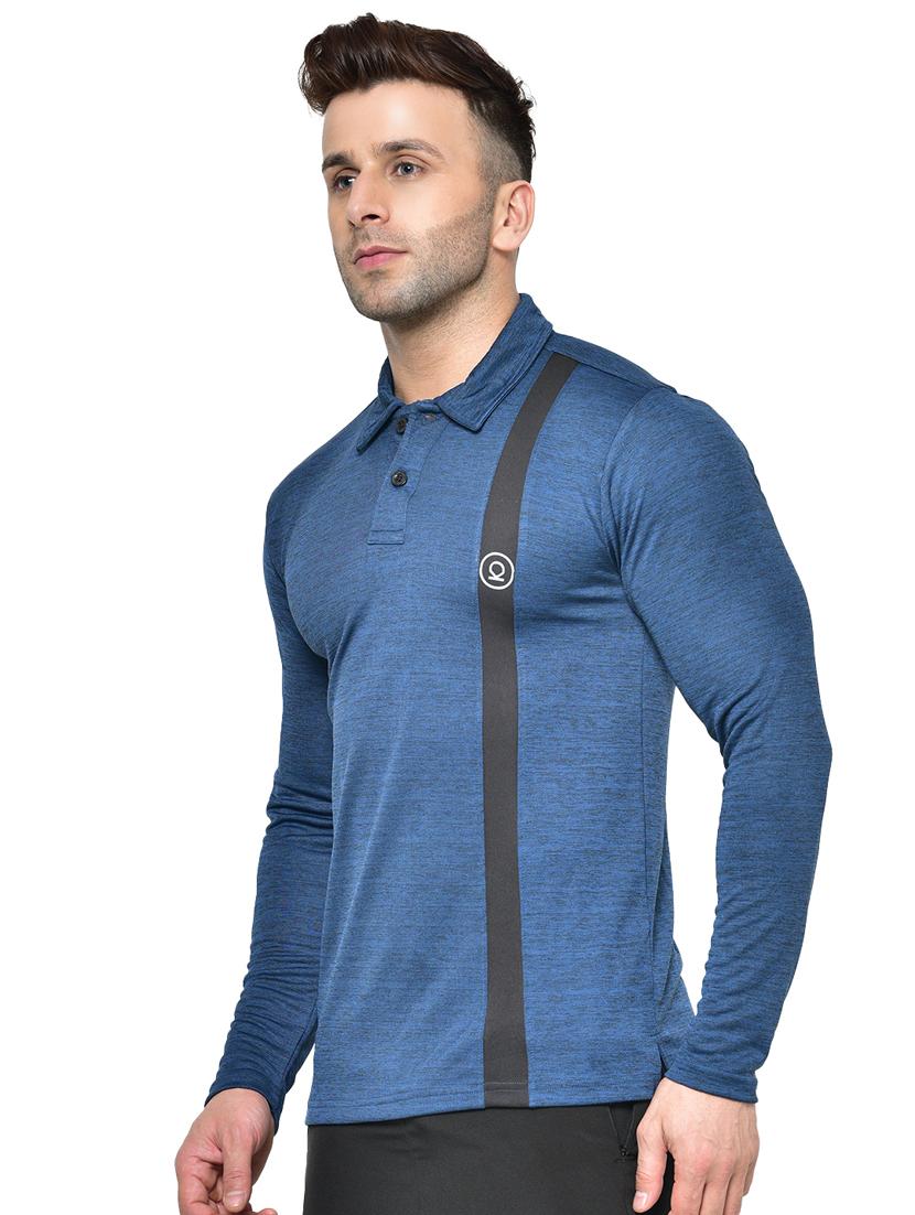 blue printed polo t-shirt - 17623095 - Zoom Image - 2