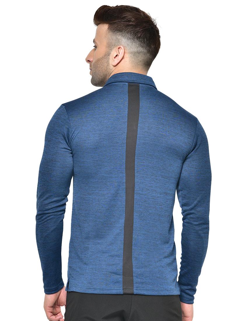 blue printed polo t-shirt - 17623095 - Zoom Image - 3