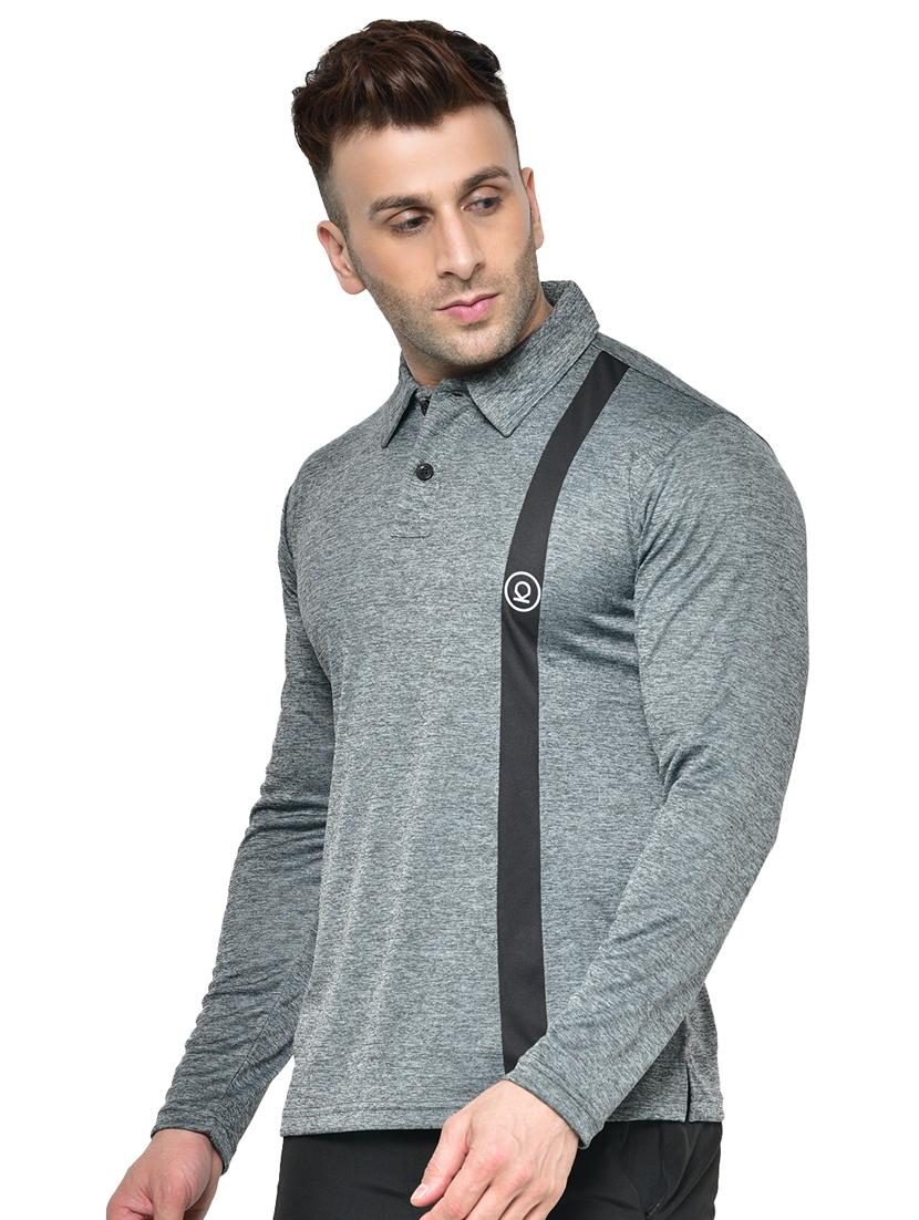 grey printed polo t-shirt - 17623096 - Zoom Image - 2