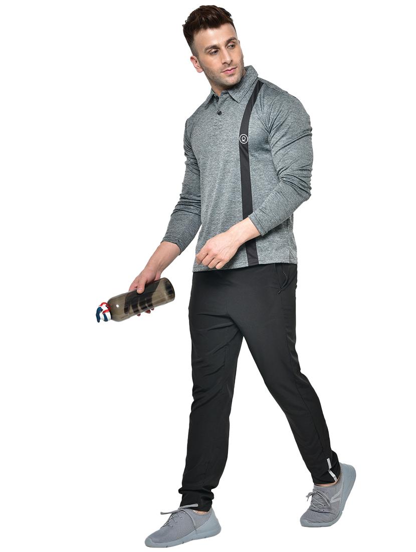 grey printed polo t-shirt - 17623096 - Zoom Image - 4