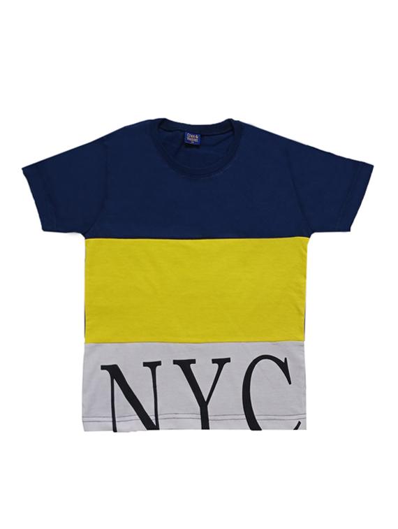 crew neck color block t-shirt - 17623100 - Zoom Image - 1