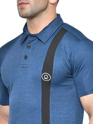navy blue printed polo t-shirt - 17623112 - Standard Image - 5
