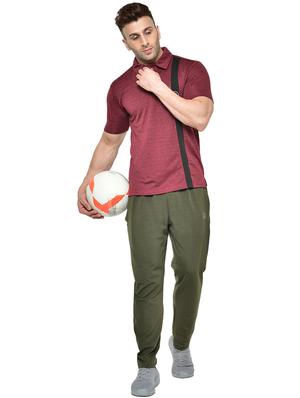 maroon printed polo t-shirt - 17623114 - Standard Image - 4