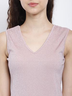 pink polyester full leg jumpsuit - 17623140 - Standard Image - 4