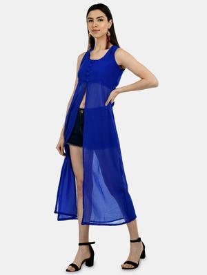front slit sheer tunic - 17623365 - Standard Image - 2