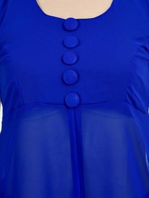 front slit sheer tunic - 17623365 - Standard Image - 4