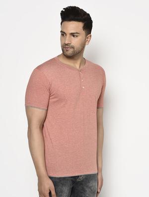 peach solid t-shirt - 17623378 - Standard Image - 2