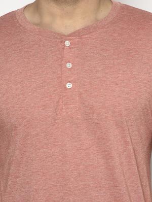 peach solid t-shirt - 17623378 - Standard Image - 5