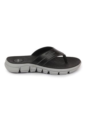 black pu toe separator slippers - 17623601 - Standard Image - 2