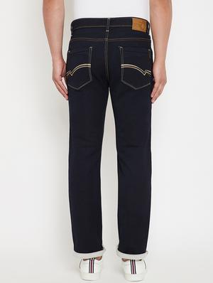 dark blue denim plain jeans - 17623936 - Standard Image - 3