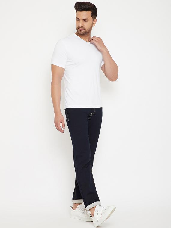dark blue denim plain jeans - 17623936 - Zoom Image - 4