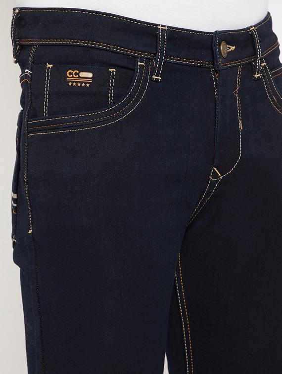 dark blue denim plain jeans - 17623936 - Zoom Image - 5