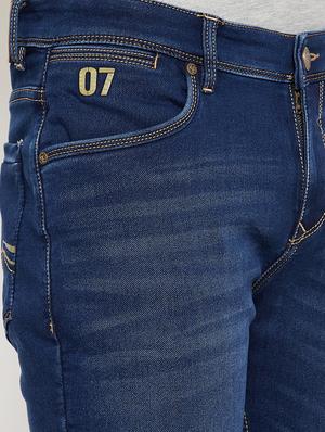 blue light washed denim jeans - 17623938 - Standard Image - 5