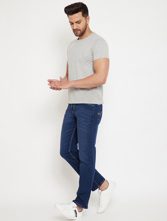 blue light washed denim jeans - 17623938 - Zoom Image - 4