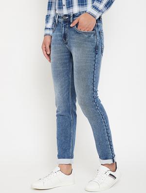 blue light washed denim jeans - 17623942 - Standard Image - 2