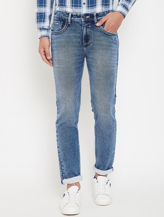 blue light washed denim jeans - 17623942 - Zoom Image - 1