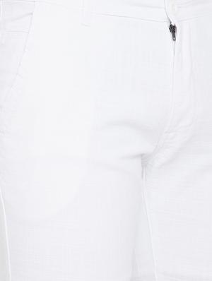 white solid chinos - 17623952 - Standard Image - 5