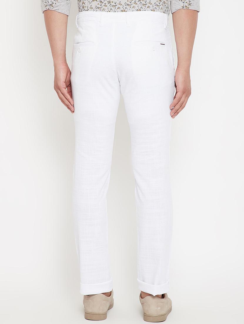 white solid chinos - 17623952 - Zoom Image - 3