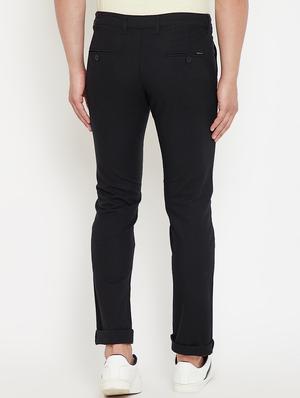 black solid chinos - 17623953 - Standard Image - 3