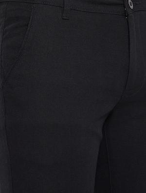 black solid chinos - 17623953 - Standard Image - 5