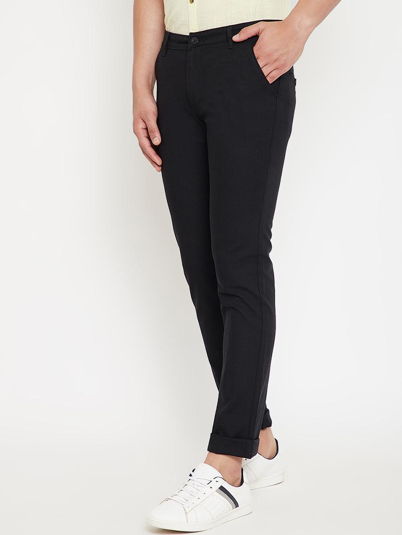 black solid chinos - 17623953 - Zoom Image - 2