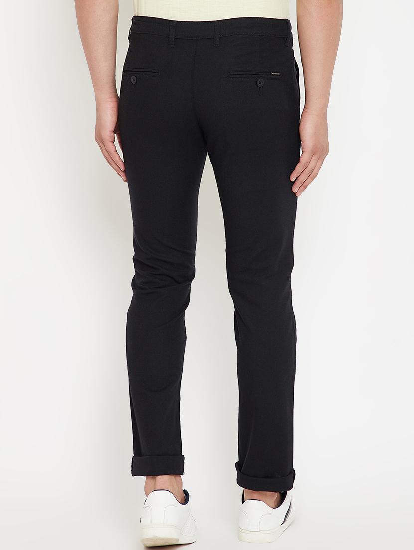 black solid chinos - 17623953 - Zoom Image - 3